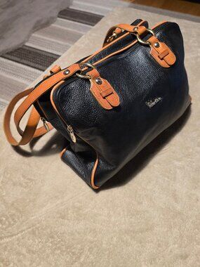 VALENTINA hand bag Leather made in Italy